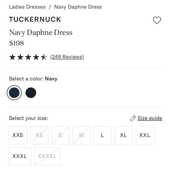 New With Tags Tuckernuck Navy Daphne Dress - Picture 7 of 15